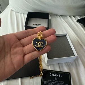 Chanel Gold Necklace with Black Gift Box